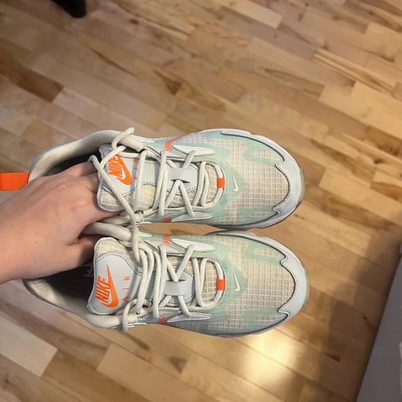 Nike Women's Sneakers - White, Orange, Light Blue - Picture 9 of 10